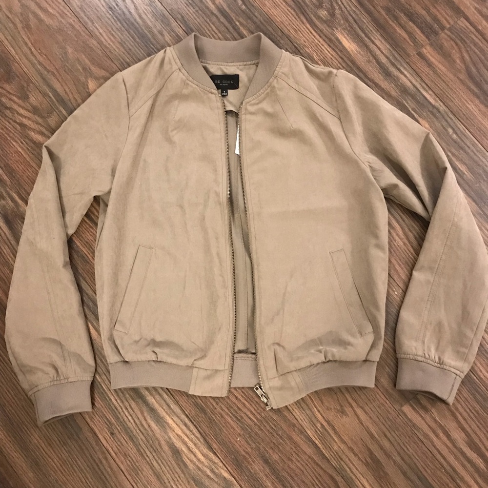 Grey bomber jacket